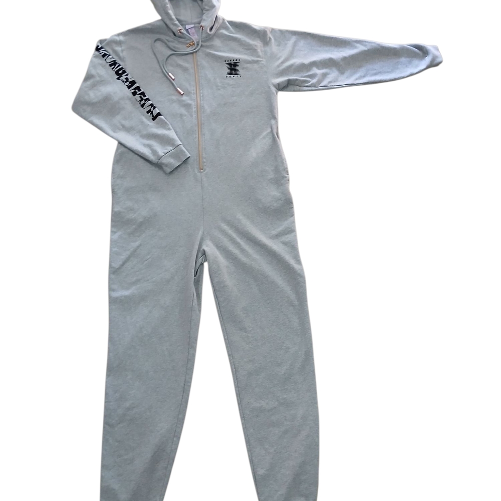 Savage X Fenty Gray Track Pants Jumpsuit